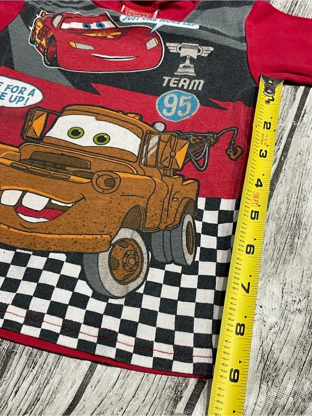 Toddler 5T Disney Pixar Cars Tow Mater pJ Top Pajama Shirt Excellent Condition